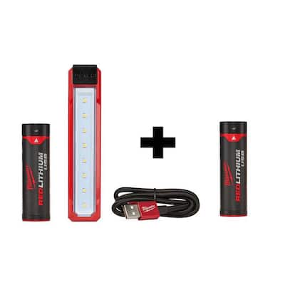 445 Lumens LED REDLITHIUM USB Rover Pocket Flood Light with Extra USB Battery