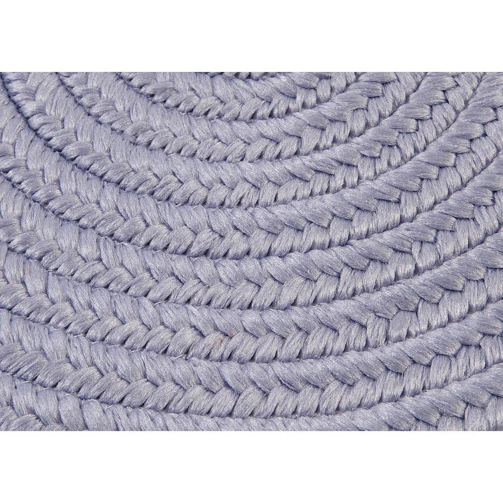 Amethyst Braided Oval Synthetic Rug - Easy Care, Reversible, 2x6 ft