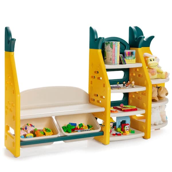 3-layer Plastic Rack Trolley Toy Storage Basket Children's Snack