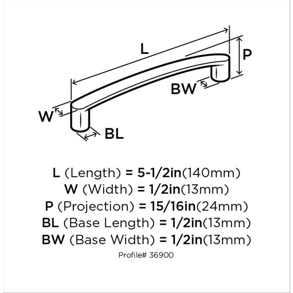 Modern Satin Nickel 5.5-inch Brushed Cabinet Bar Pull
