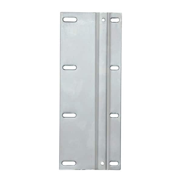Unbranded 10.63 in. x 4.25 in. x 1.38 in. Frosted Nickel Door Mount Trash Can Bracket in Frosted Nickel