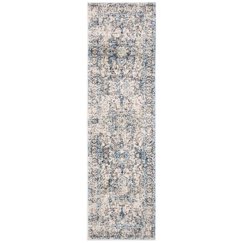 Madison Gray/Ivory 2 ft. x 14 ft. Geometric Runner Rug price history on PriceWatchPro