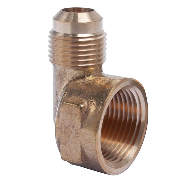 1/4 FPT, Brass Pipe 90 deg Elbow - 3500X4 - Hi-Line Inc.