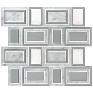 Soho Stax 11.25 in. x 13 in. Mixed Glass Stone Look Wall Tile (9.4 sq. ft./Case)