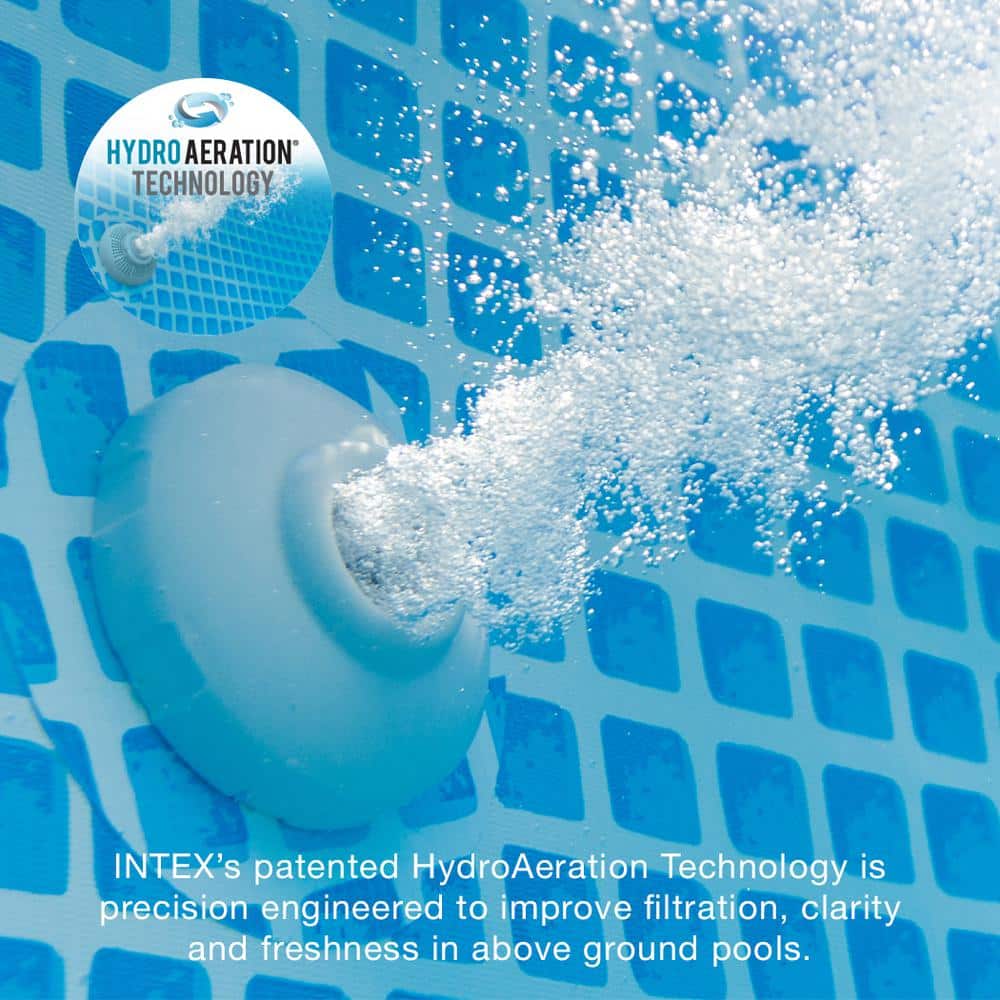 Intex 1500 GPH Gray Above Ground Pool Filter Pump