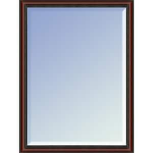 30 in. W x 20 in. H Wood Grecian Wine Framed Decorative Mirror