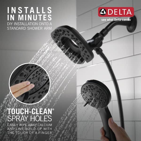 Delta In2ition 4-Spray Patterns 1.75 GPM 6 in. Wall Mount Dual