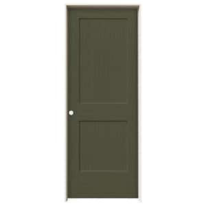 32 in. x 80 in. Monroe Juniper Stain Right-Hand Solid Core Molded Composite MDF Single Prehung Interior Door