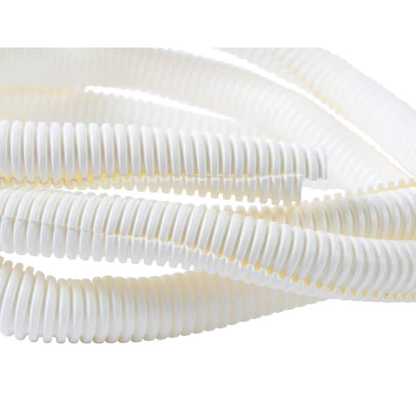 Tube flexible cache-câbles blanc D-Line 32 mm x 1,1 m