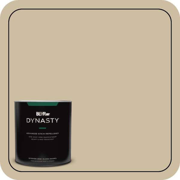 BEHR DYNASTY 1 qt. #PPU8-10 Rye Bread Semi-Gloss Enamel Interior Stain-Blocking Paint and Primer