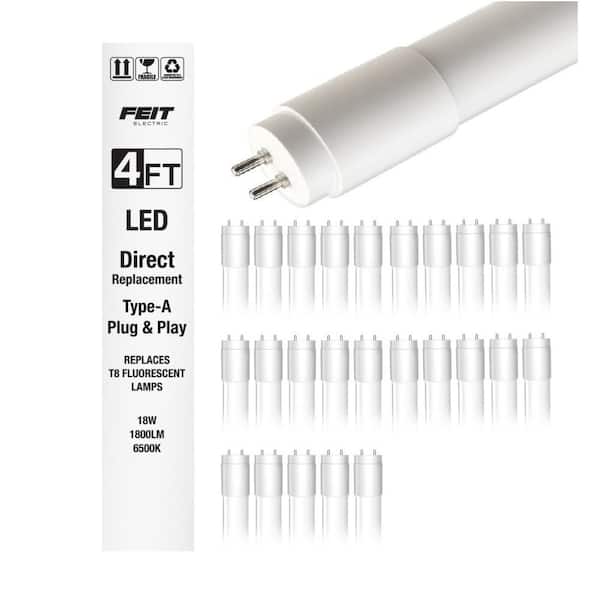 Feit Electric 18-Watt 4 ft. T8 G13 Type A Plug and Play Linear LED