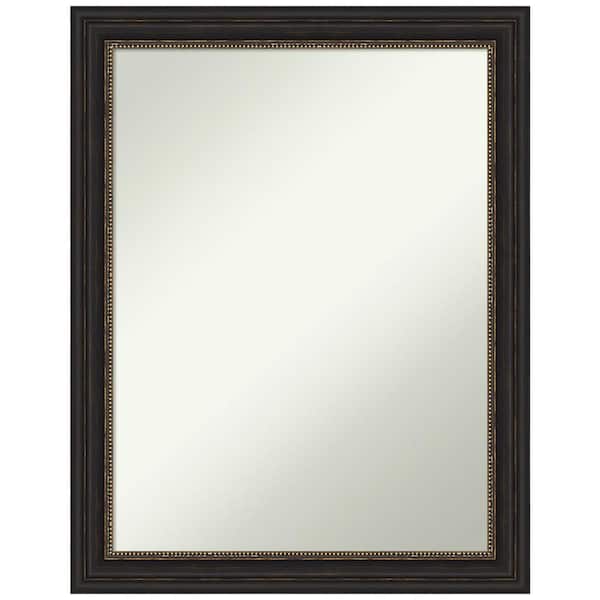 Amanti Art Accent Bronze Narrow 21.5 in. H x 27.5 in. W Framed Non-Beveled Wall Mirror in Bronze