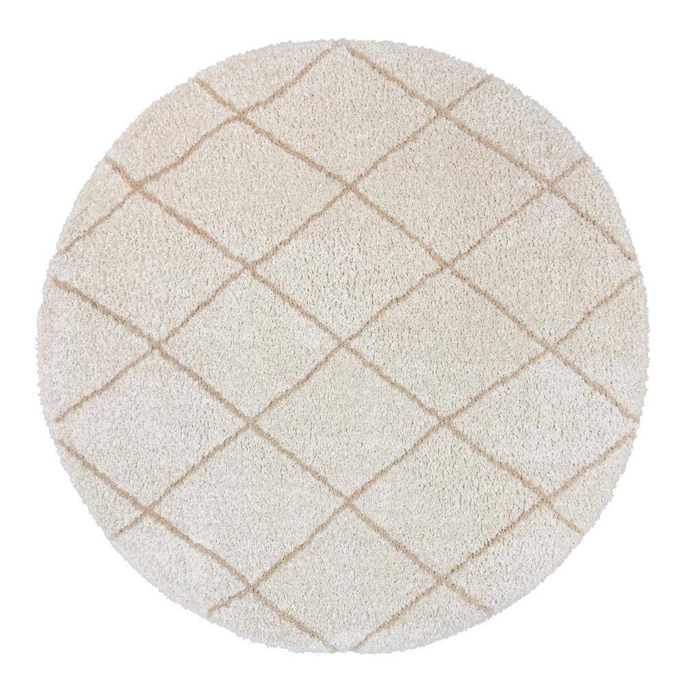 Gertmenian & Sons Thayer Diamond Ivory 6 ft. 5 in. x 6 ft. 5 in