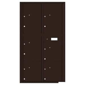 Versatile Max Height 6-Parcel Lockers Wall-Mount 4C Mailbox Suite
