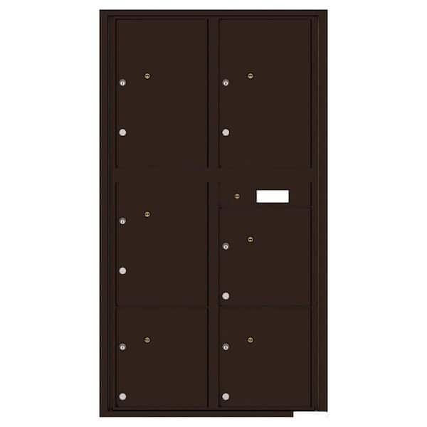 Florence Versatile Max Height 6-Parcel Lockers Wall-Mount 4C Mailbox Suite
