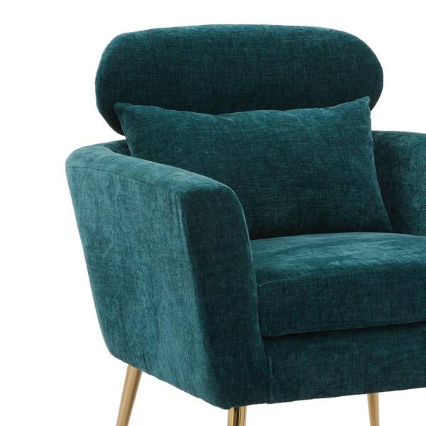 peacock blue accent chair