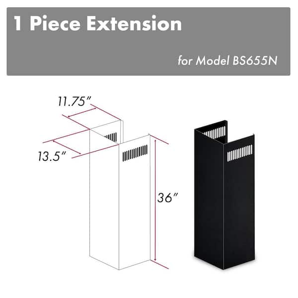 1" - 36" Chimney Extension for 9 ft. to 10 ft. Ceilings