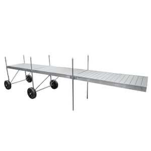 24 ft. Roll-In-Dock Straight System with Aluminum Frame and Aluminum Decking