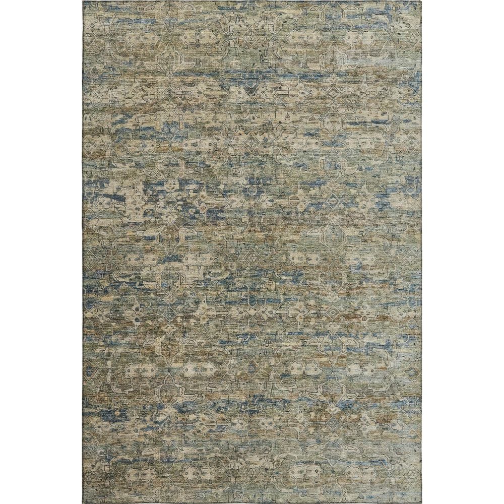 Mayfield Premium Machine Washable Abstract AMF2324 Aloe 5 ft. x 7 ft. 6 in. Area Rug price history on PriceWatchPro