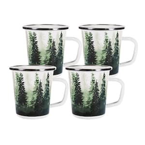 Golden Rabbit 12 oz. Fishing Fly Enamelware Coffee Mugs (Set of 4) FF05S4 -  The Home Depot