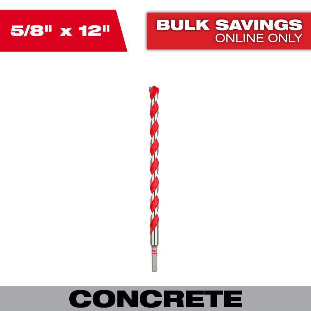 5/8 in. x 10 in. x 12 in. Carbide Hammer Drill Bit price history on PriceWatchPro