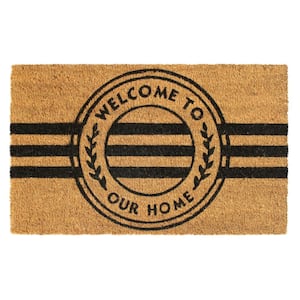 Rugsmith Natural Machine Tufted Plain Doormat - 36 x 60