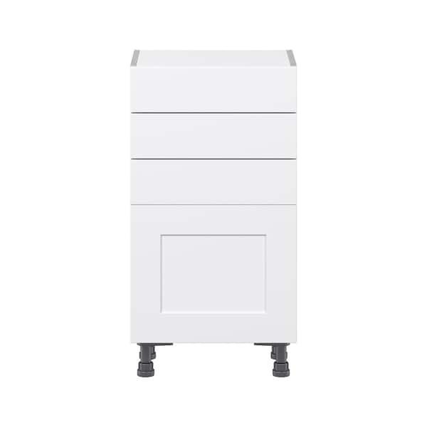 J Collection Wallace Painted Warm White Assembled Corner Wall Kitchen Cabinet with Glass Door (24 in. W x 30 in. H x 14 in. D)