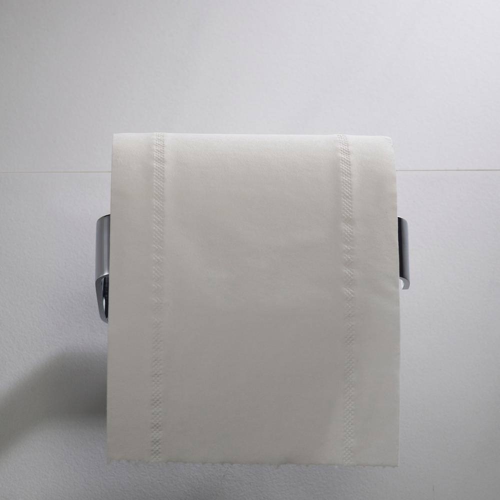 Stelios Chrome Finish Modern Wall Mount Toilet Paper Holder