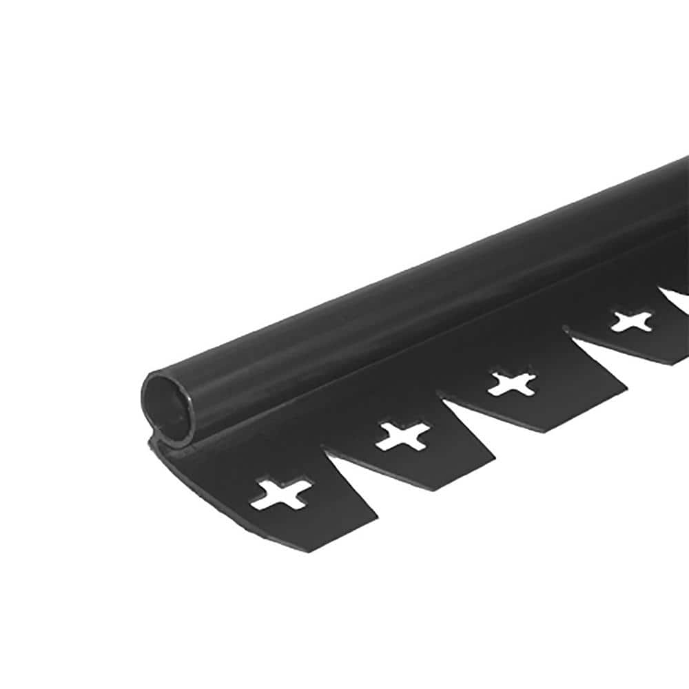 Black Recycled Plastic No-Dig Garden Edging with Stakes
