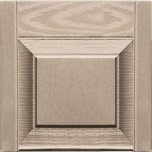 Builders Edge 12 in. x 12 in. Raised Panel Design Wicker Transom Tops Pair #023-DISCONTINUED