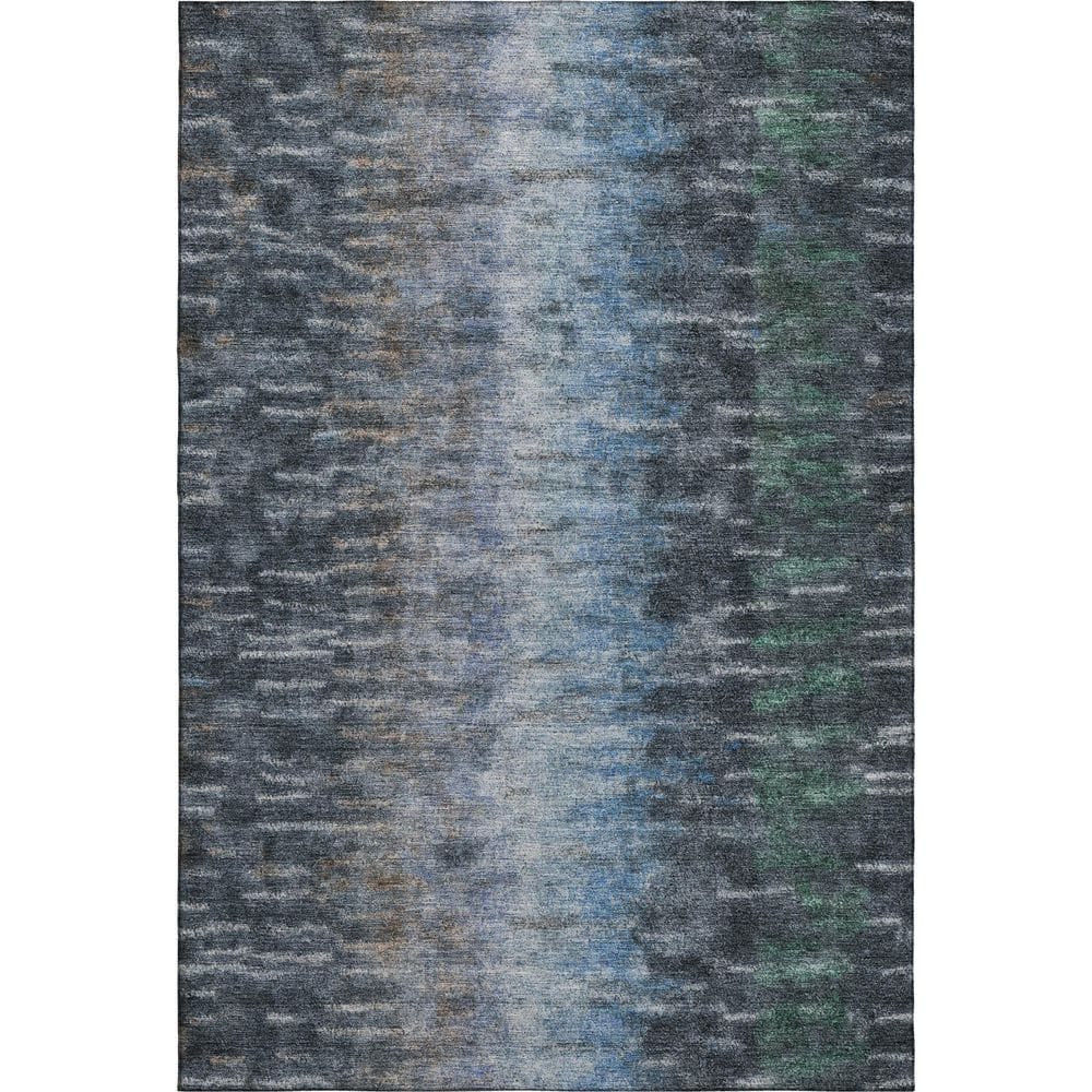 Mayfield Premium Machine Washable Abstract AMF2318 Teal 3 ft. x 5 ft. Area Rug price history on PriceWatchPro