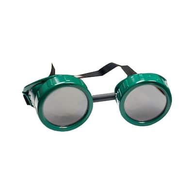 Green Cup-Style Brazing Goggles