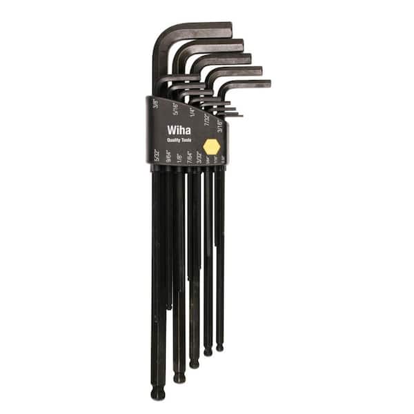 Ball End Long Arm Hex L-Key Set - Inch (13-Piece)