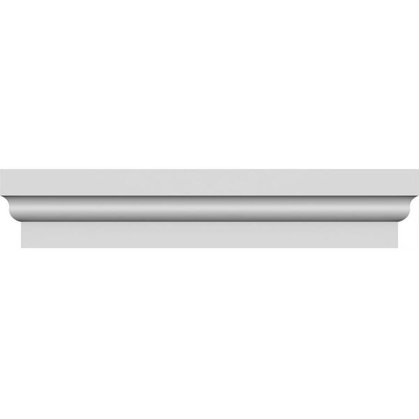 Ekena Millwork 1-3/4 in. x 171 in. x 5-1/2 in. Polyurethane Standard Crosshead Moulding
