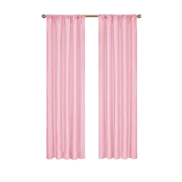 Eclipse Kendall Thermaback Bouquet Solid Polyester 42 in. W x 84 in. L Blackout Single Rod Pocket Curtain Panel