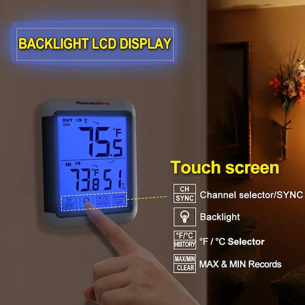Mini LCD Digital Indoor Temperature Humidity Meter Thermomètre Hygromètre nouveau Up