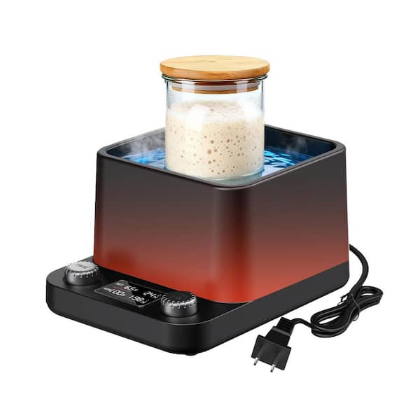 Sourdough Starter Warmer Water Bath Precise 1°F Thermostat Control 70-104°F 1-198H Timer 360° Uniform Heating
