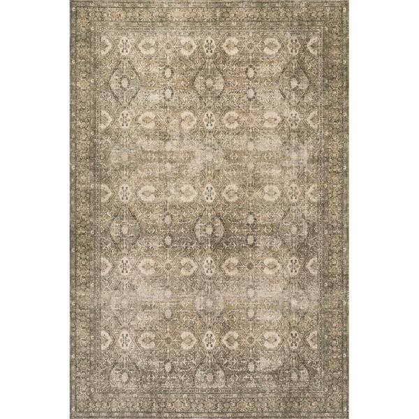 Chester Antiqued Jute-Blend Green 10 ft. x 13 ft. Indoor Area Rug