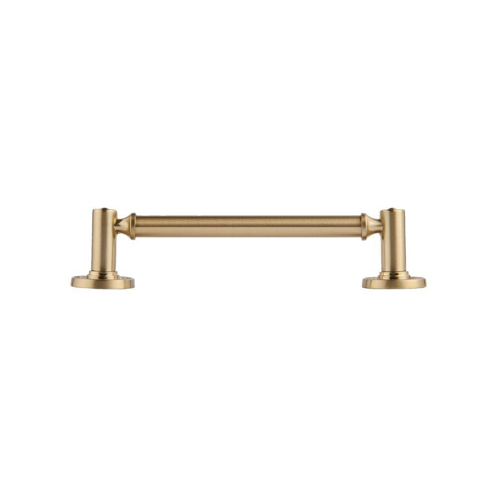 Minted Satin Brass Cylindrical Bar Pull with Mounting Hardware