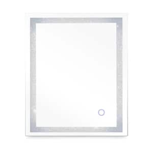 Crystal Mirror Wall Mirror Bathroom Mirror 100x70cm 5mm strength steep Facet 