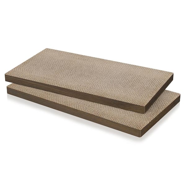 Way Basics Eco zBoard Royal Walnut Premium Cat Scratcher (2-Pack)