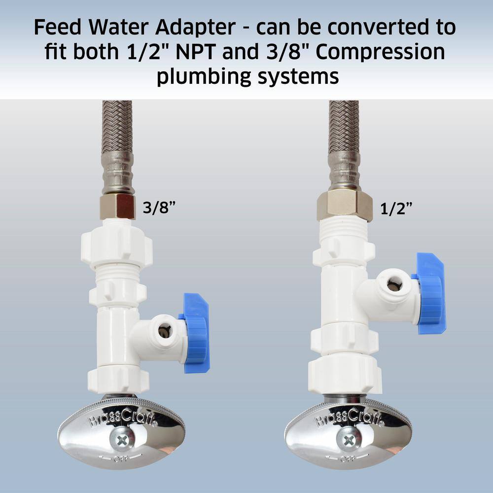 Anchor 3-Stage Under Counter Water Filtration System with Chrome Faucet
