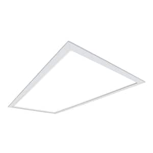 1x2 FT 3CCT LED Flat Panel Flush Mount Light, ORB, 2500LM, 25W,  3000K/4000K/5000K Selectable, Dimmable Ultra Slim Edge-Lit Ceiling Light,  Built-in Driver Surface Mount Light for Kitchen Garage, 2 Pack 