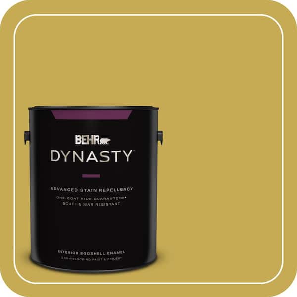 BEHR DYNASTY 1 gal. #380D-6 Leapfrog Eggshell Enamel Interior Stain-Blocking Paint & Primer
