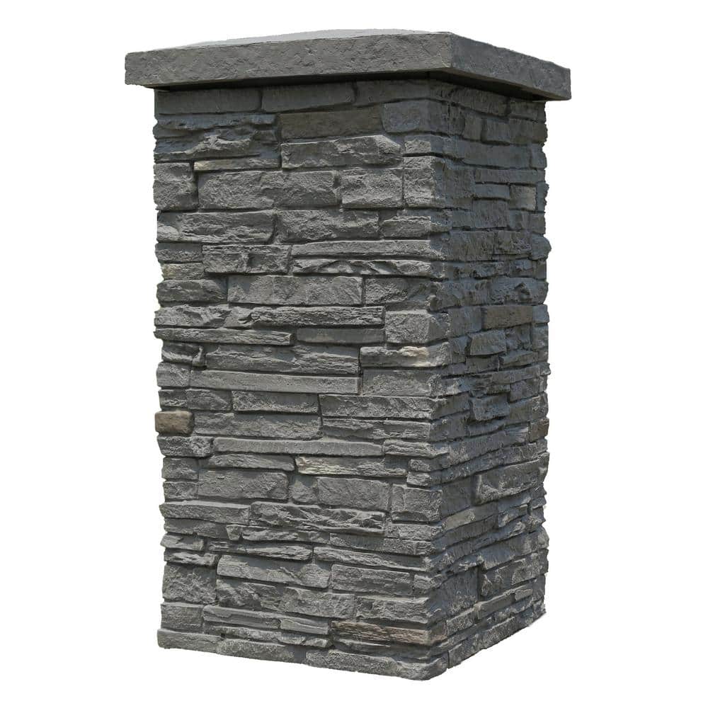 NextStone Slatestone Rundle Ridge 30 in. x 16 in. Faux Polyurethane