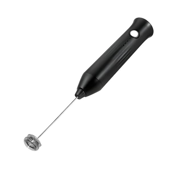 Handheld Electric Milk Frother Wand with 2 Stainless Whisks, 3 Speed Mixer for Coffee, Lattes