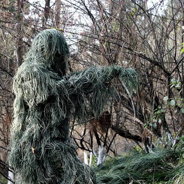 BOZTIY 5 in 1 Ghillie Suit 3D Camouflage Hunting Apparel
