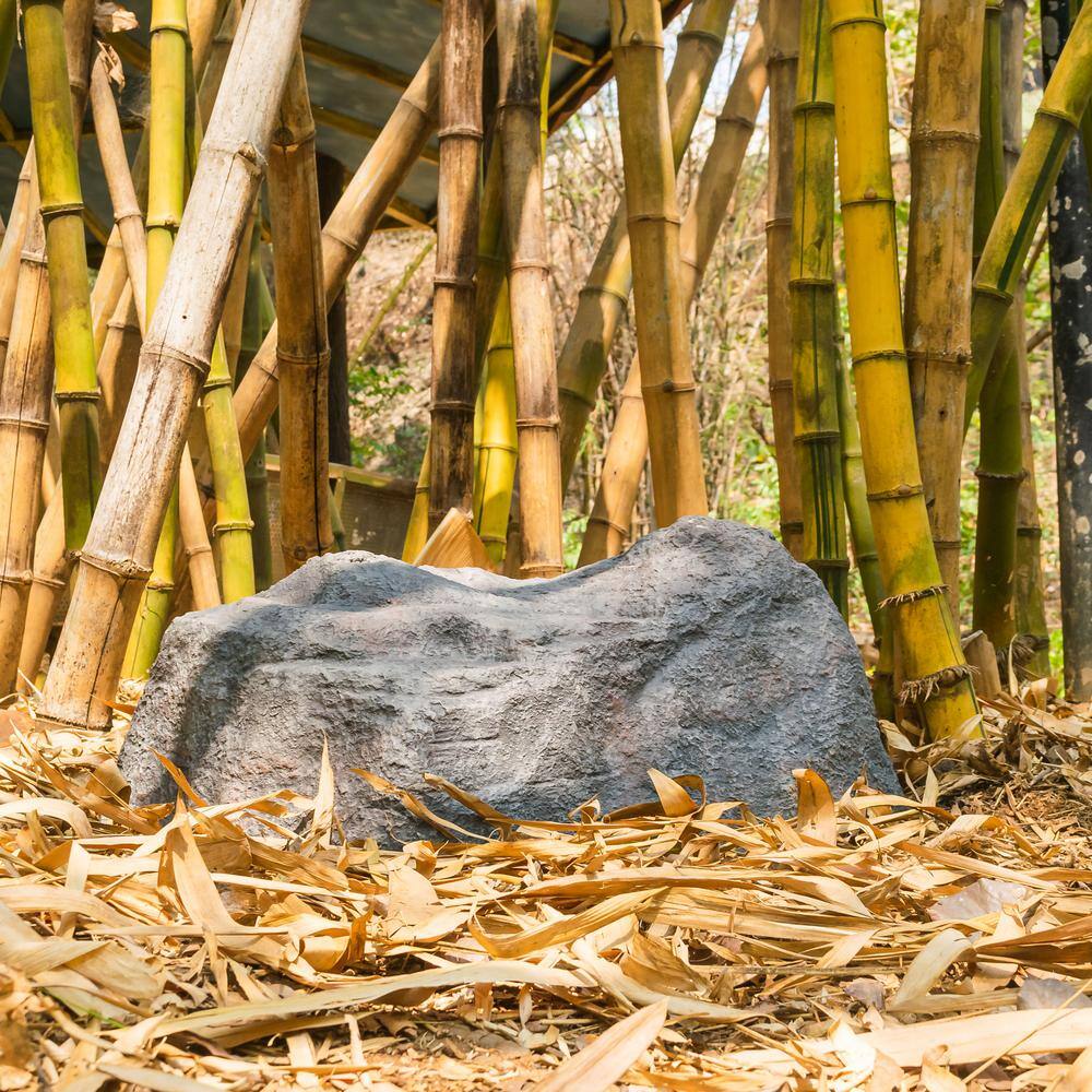 Natural Gray Fiberglass Artificial Rock Decor for Outdoors