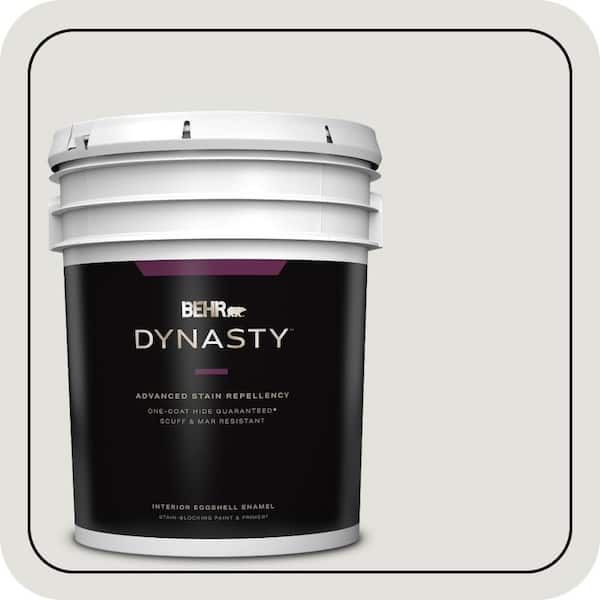BEHR DYNASTY 5 gal. #MQ3-04 Quiet on the Set One-Coat Hide Eggshell Enamel Interior Stain-Blocking Paint & Primer