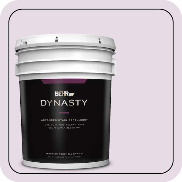 BEHR DYNASTY 5 gal. #M100-1A Not Quite Purple Eggshell Enamel Interior Stain-Blocking Paint & Primer